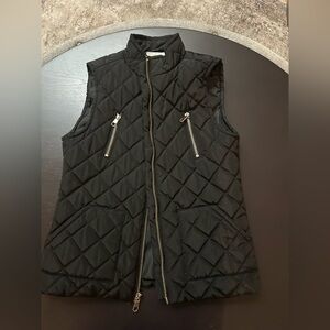 Copper Key Black Quilted Vest